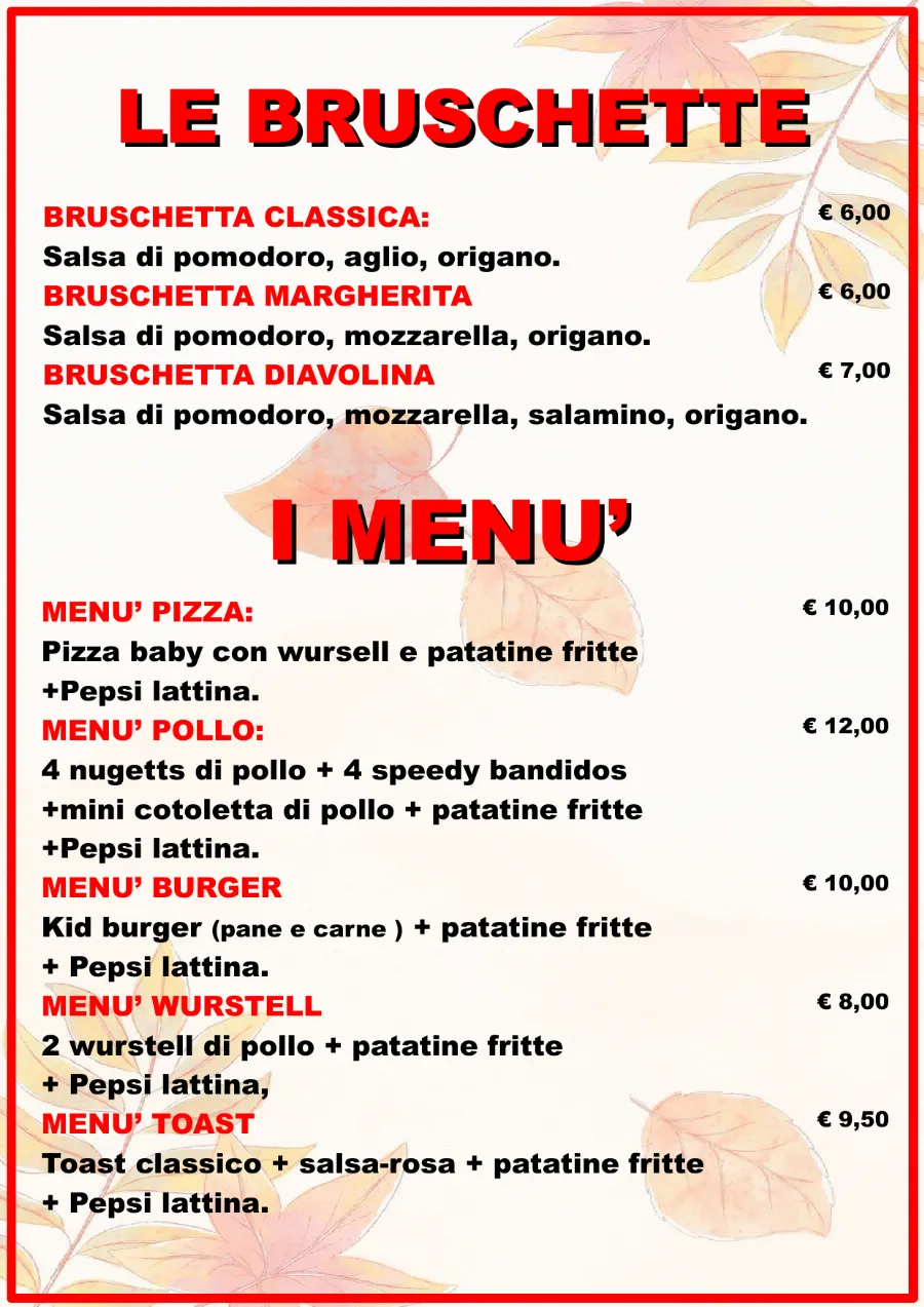 Listino online : Nuovo listino Pizzaidea Ceggia